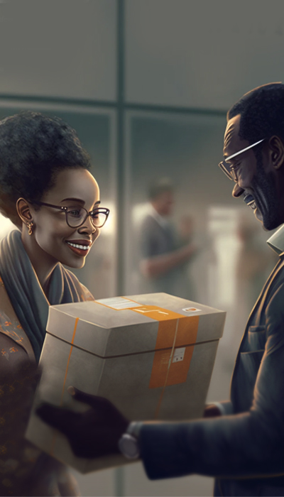 Je confie mon colis au voyagueur